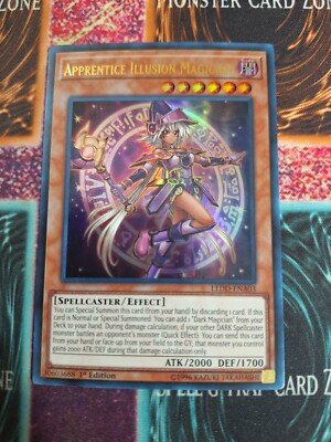 Yu-Gi-Oh! Apprentice Illusion Magician LEDD-ENA03 Ultra Rare 1st Edition NM a1/