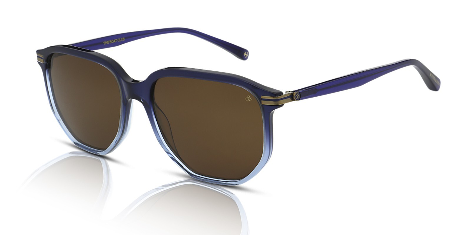 Scotch & Soda Sunglasses Men's SS8022 600 Blue Gradient/Brown Lens