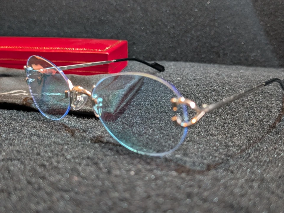 Gafas de sol Cartier C personalizadas vintage años 90 sin montura 2782074 Foto 4 de 4