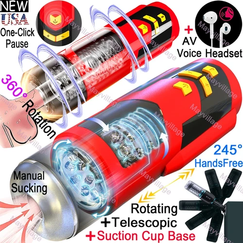 Masaje Vibración Automático Masculino 10 Empujes Giratorio Boca Bolsillo Manga para Hombres - Imagen 2 de 23