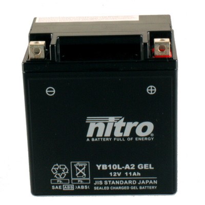 Batterie für Gilera Runner 180 VXR 4T M24000 2001 Nitro YB10L-A2 GEL geschlossen