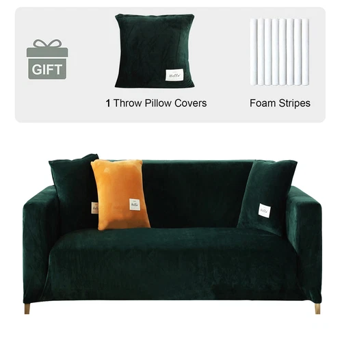 1/2/3/4 Sitzer Samt Sofabezug L Form Ecksofa Stretch Sofa Überzug Couchbezug DE - Bild 33 von 74