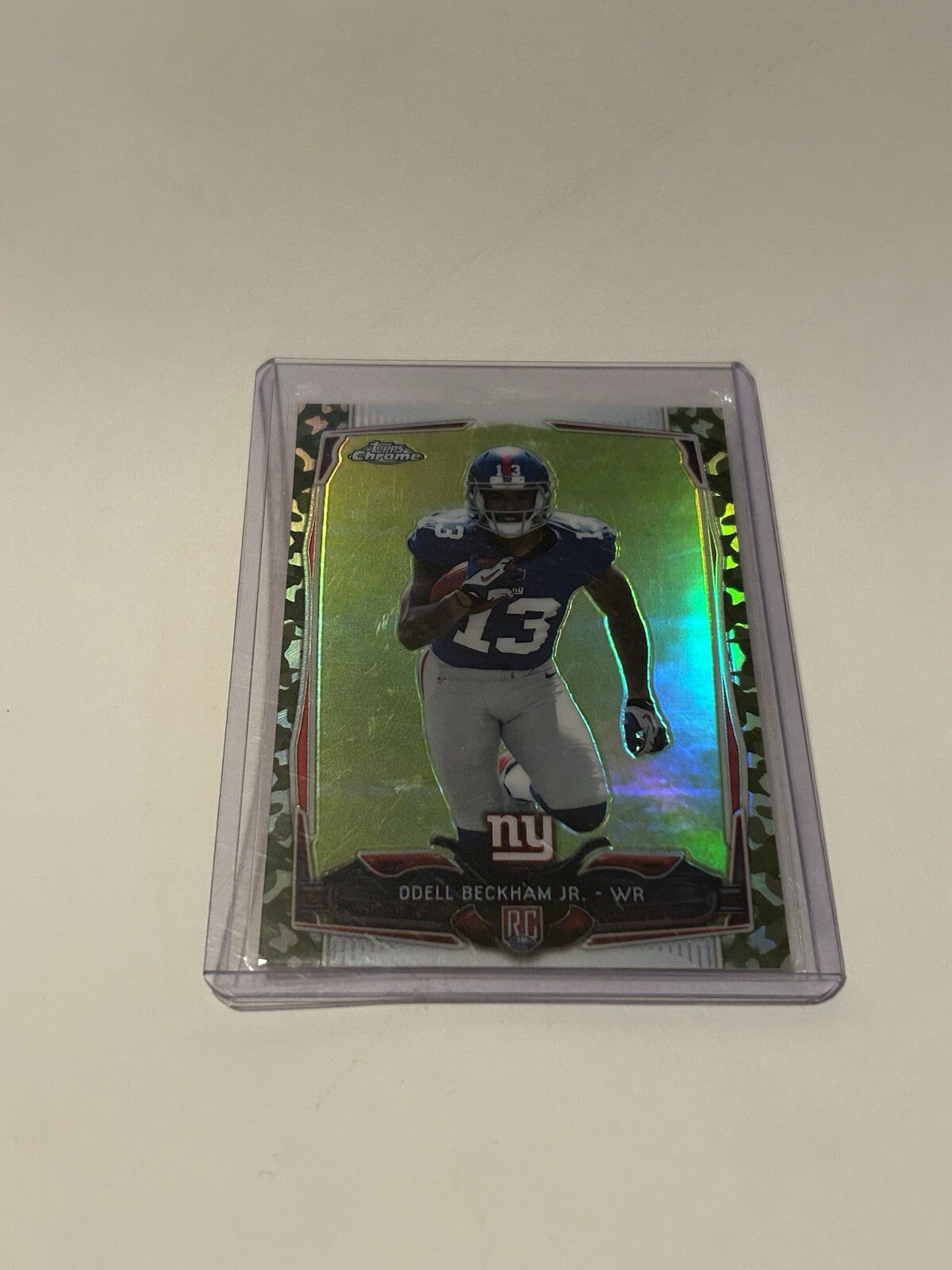 2014 Topps Chrome ODELL BECKHAM JR. Camo Refractor Rookie- /499