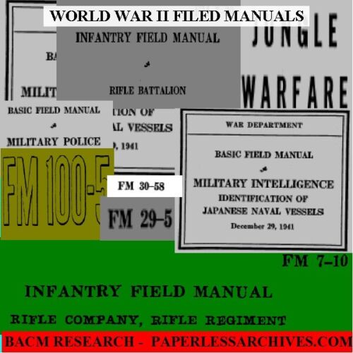 World War II Military Field Manuals USB Drive - Afbeelding 1 van 6
