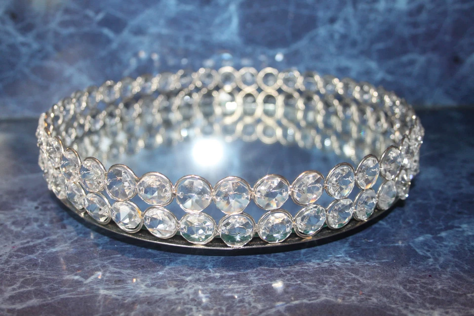 Candelabro de cristal para centros de mesa de boda/decoración del hogar Foto 3 de 4