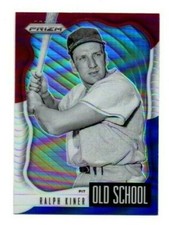 2021 Panini Prizm Old School Prizms Red White And Blue Ralph Kiner