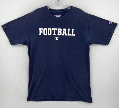 Vintage Champion Generic Football Short Sleeve T-shirt Size M Blue