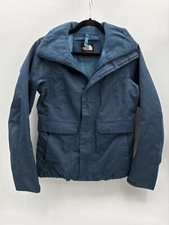 The North Face Helata Hooded Coat Jacket Small Blue FLAW SHELL ONLY