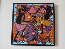 George Lilanga Olio su Masonite