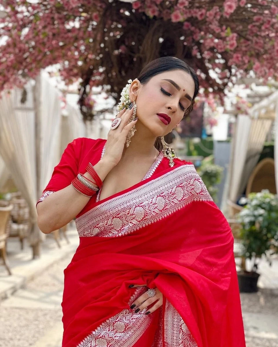 Designer Sari Camicetta Pronte Choli Indiano Festa Designer Sari Camicetta Pronte Choli Indiano Festa