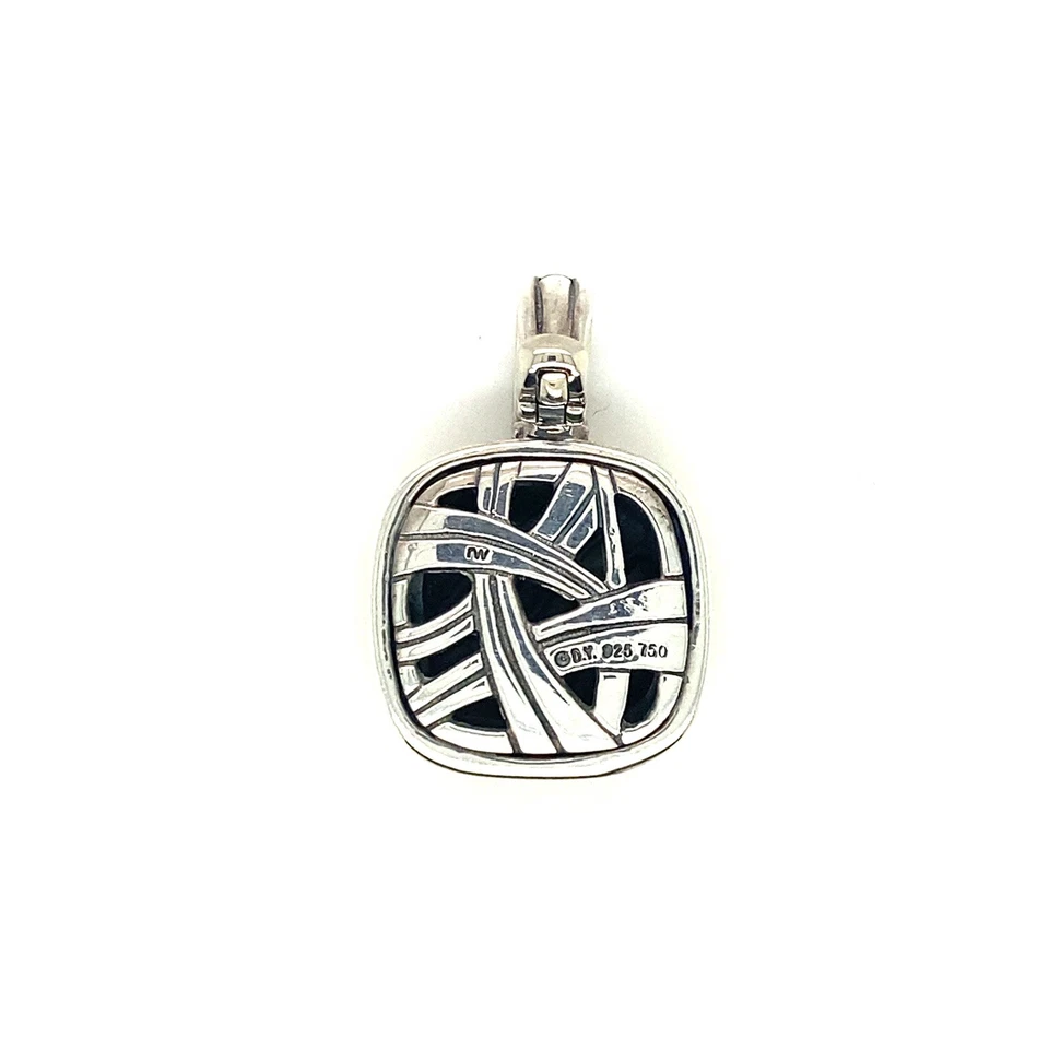 DAVID YURMAN two tone 18KT GOLD & STERLING SILVER ALBION PENDANT Foto 3 de 4