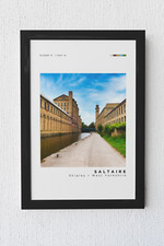 Salts Mill Saltaire Art | Bradford Poster Print | Yorkshire Modern Wall Art