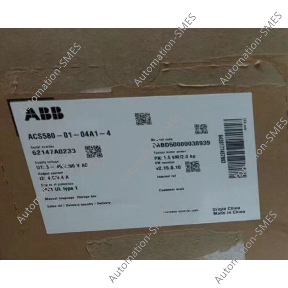 Used ABB ACS580 01 05A7 4. inverter 2,2Kw. Tested In Working