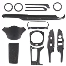 Real Carbon Fiber Interior Full Trim Cover Set Fits Mazda MX-5 Miata 2016-23