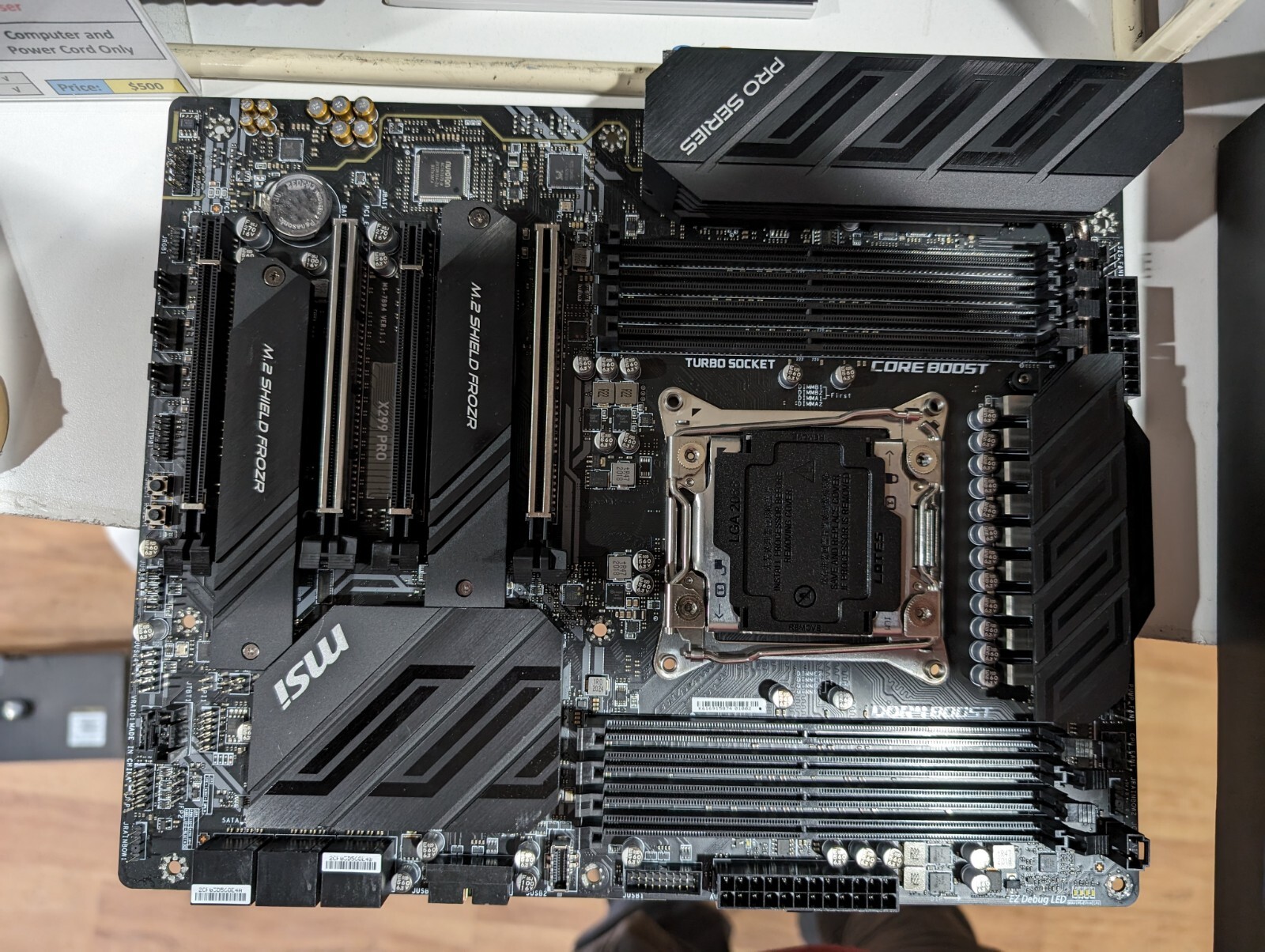 MSI X299 SLI PLUS Motherboard Intel X299 LGA 2066 M.2 DDR4 ATX USB 3.1