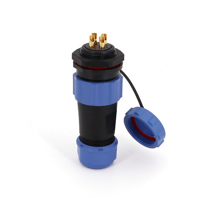 SP21 4-Pin Waterproof IP68 Chassis Panel Mount Circular Cable Plug Connector