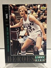 1993 Upper Deck Basketball Heroes-Larry Bird #19- NBA Boston Celtics