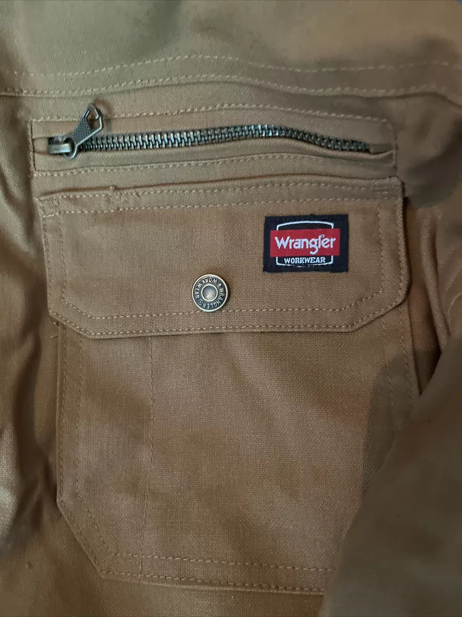 ATG by Wrangler mens Sherpa Lined Canvas Jacket, Major Brown, Large US at   Men's Clothing store