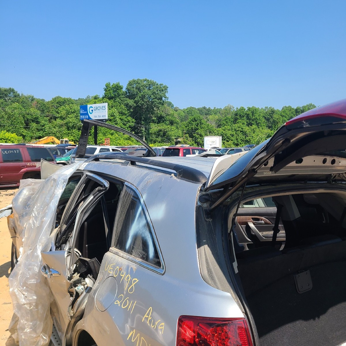 2010-2013 ACURA MDX OEM Roof Rack Rails Roof Rack Genuine OEM