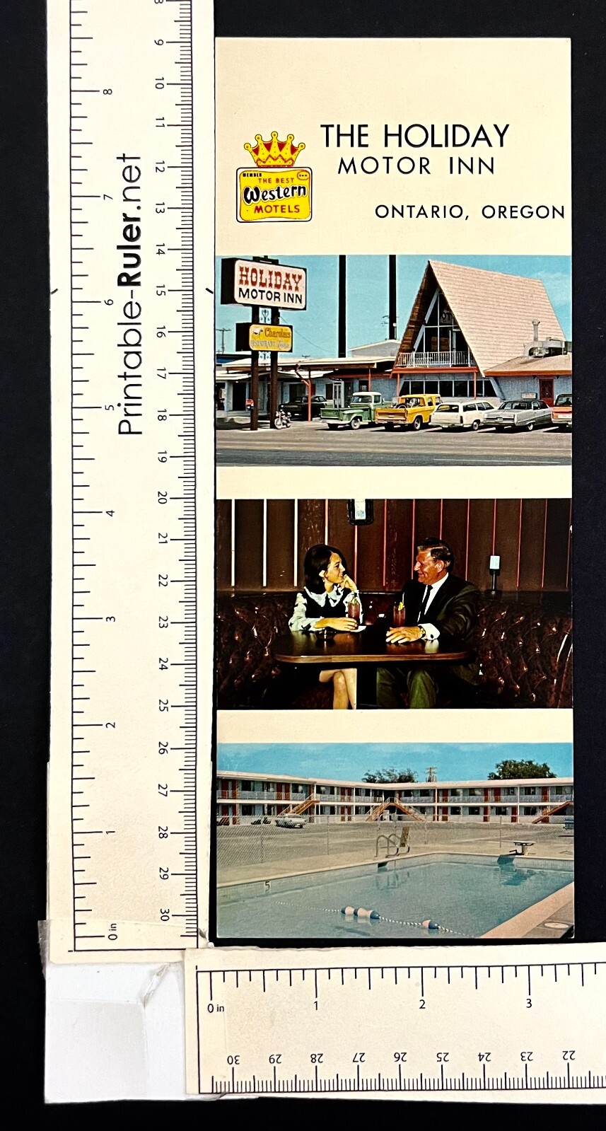 1960s Holiday Motor Inn Ontario Oregon Vintage Hotel Postcard