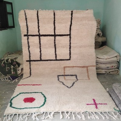 Moroccan AZILAL RUG,azilal rug,berber rug,tapis azilal,wool rug,woven berber rug