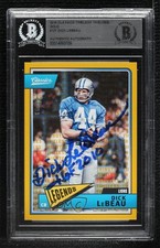 BAS 2018 Classics Timeless Tributes Gold 18/99 Dick LeBeau BGS Authentic HOF 3c7