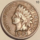 1902 Indian Head Penny Cent