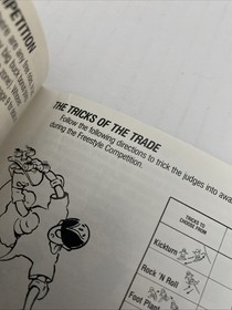 Skate or Die Nintendo NES Instruction Manual Booklet ONLY