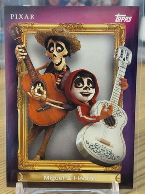 Miguel & Hector 2026 Topps Disney Neon Frame Family First FF-2 Coco