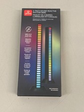 Globe 2-Pack Rechargeable/portable Sound Reactive Rhythm Bars - New