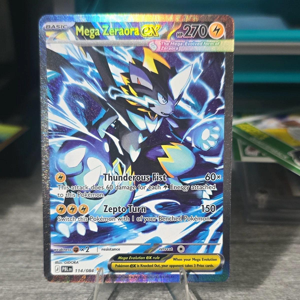メガゼラオラEX 270HP Mega Zeraora Ex 114/084 Me05: Pitch Black for sale | eBay