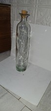 clear glass decorative bottle