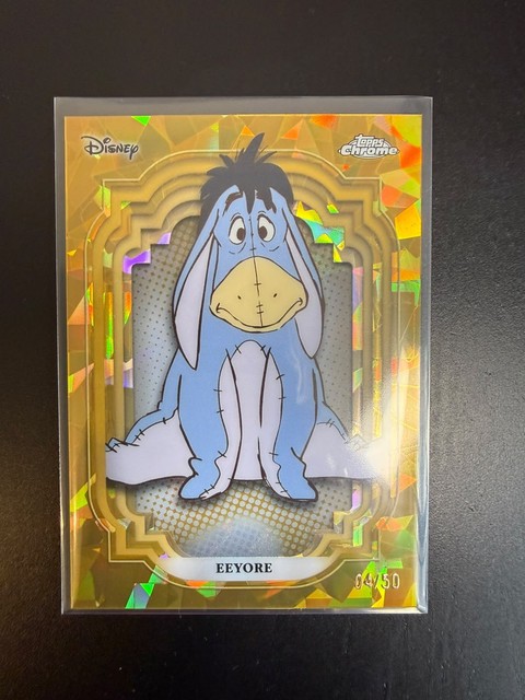 2024 Topps Chrome Disney Sapphire Edition #126 Eeyore Gold Refractor 04/50