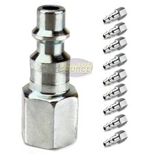 10 Pack 1/4" Female NPT Air Compressor Hose Quick Coupler Plug Industrial Style