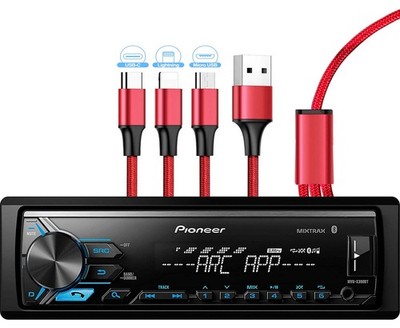 Pioneer MVH-X390BT Digital Media Receiver with Pioneer ARC app, MIXTRAX, Buil...