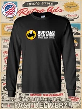 New Buffalo Wild Wings Logo Men's Long Slevee T-Shirt American T-Shirt