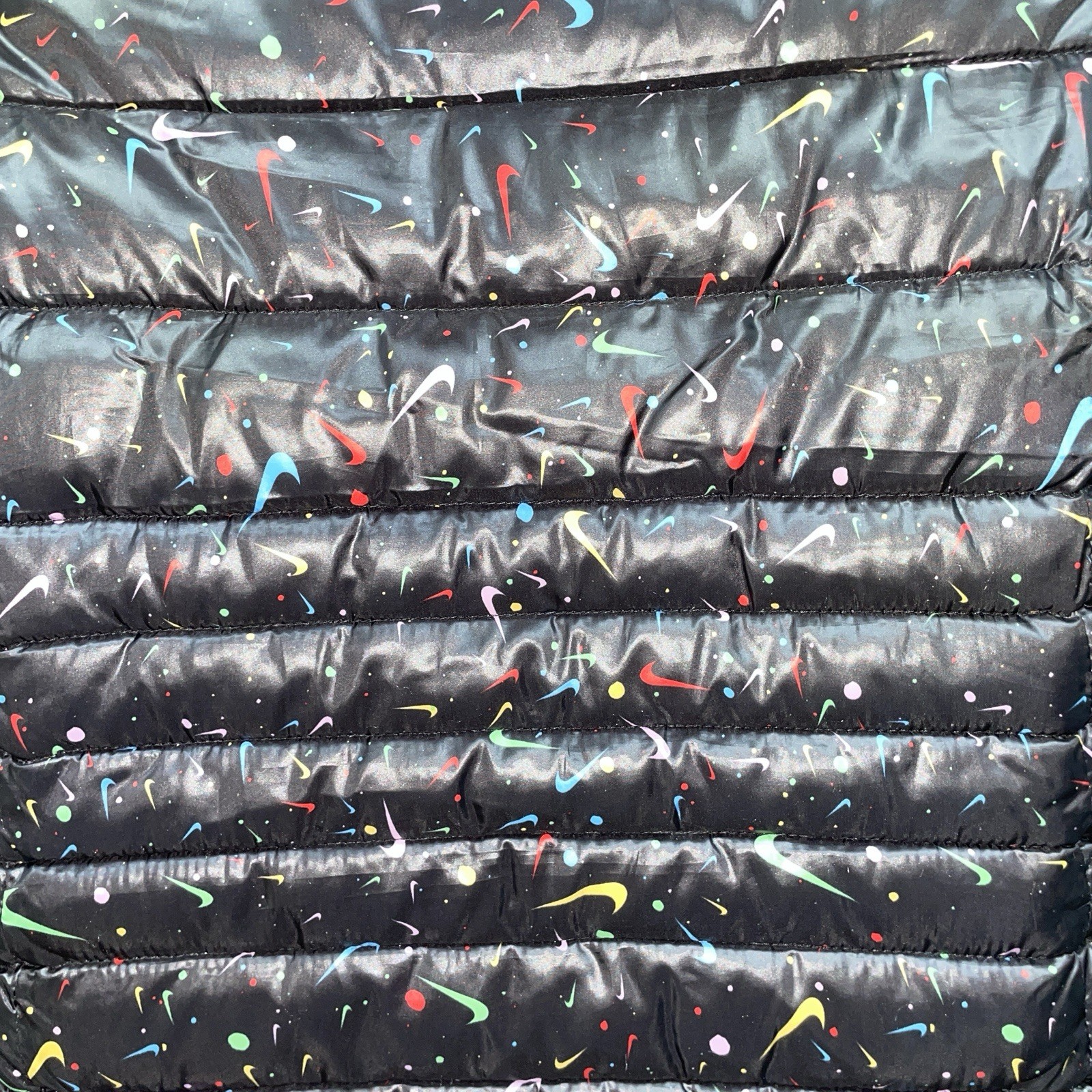 SACAI X NIKE Giacca Nike bambina taglia 4T nera con logo swoosh puffer coat