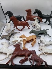 Lot of 15 Mixed Brands Vintage Plastic Horses