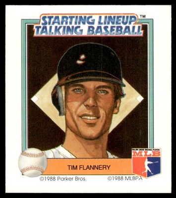1988 PARKER BROTHERS STARTING LINEUP TALKING BASEBALL TIM FLANNERY SAN DIEGO