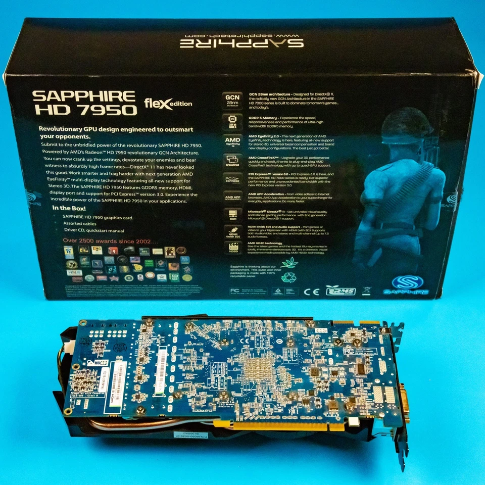 Sapphire Radeon HD 7950 Flex Edition / Flashed for Mac Pro 5,1 / 3GB GDDR5  - Image 2 of 4