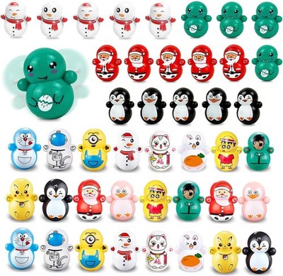 Random Tumbler Wobbler 75PCS Mini Colorful Roly-Poly Wobbling Toys | Cartoon ...