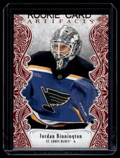 2025-26 UD Artifacts Ruby Red Jordan Binnington 051/599 (SimMoy)