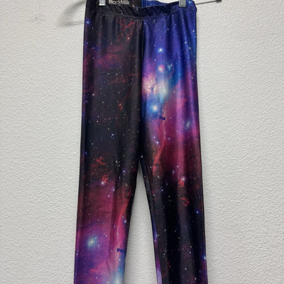 BlackMilk Purple Nebula Galaxy Space Leggings XS