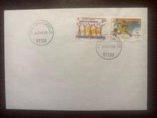 MACEDONIA FDC COVER 2000 YEAR RED CROSS HEALTH MEDICINE STAMPS
