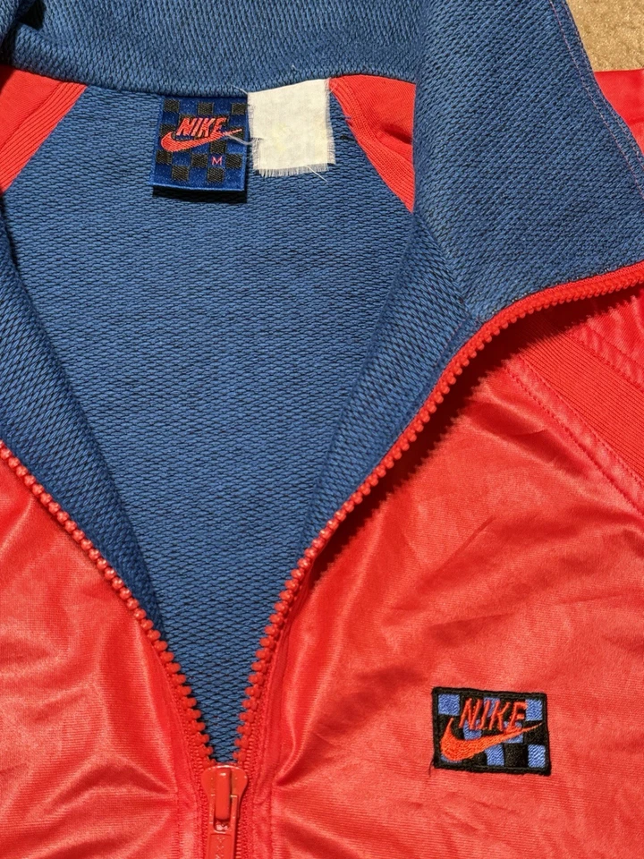 De Colección Nike John McEnroe Años 80’s Sudadera Tenis Pantalones/Chaqueta Mac Attack Mediano ROJO Foto 2 de 4