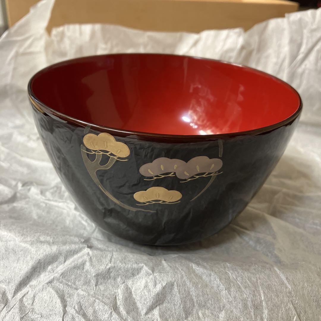 Japan Echizen Lacquerware Couple Bowls Traditional Japanese Dinnerware Set