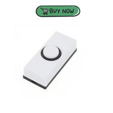 White Doorbell Push Button Wired ABS Door Bell Chime Replacement Easy Install