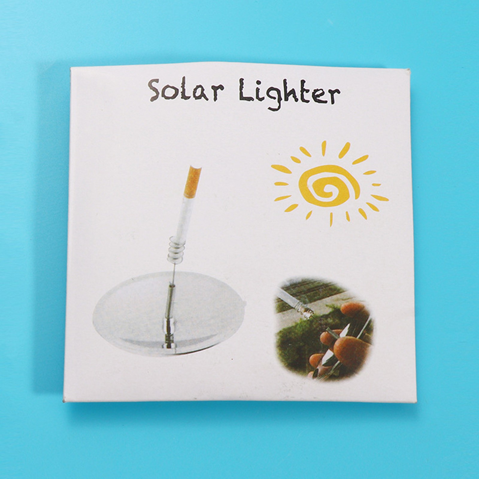 Outdoor Camping Waterproof Windproof Solar Lighter Fire Starter Survival Tool