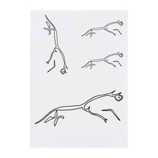 4 x 'Uffington White Horse' Temporary Tattoos / Transfers TO00009801 