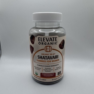 Shatavari Gummies Women Hormonal Balance Elevate Organic Vegan Non-GMO 60ct F/S
